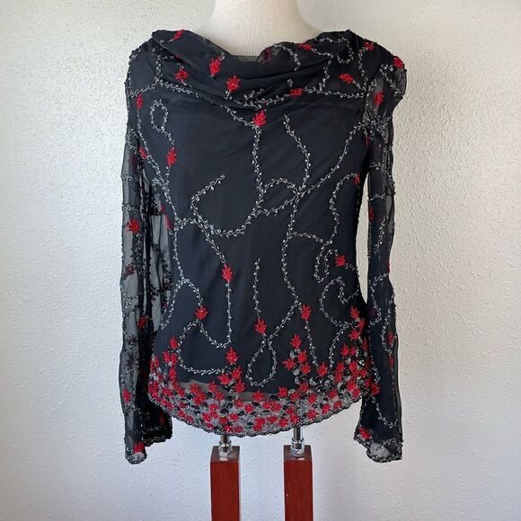 NWT Rita Blue by Eva Blue Matching Top and Pants Size 6 - Picture 3 of 14